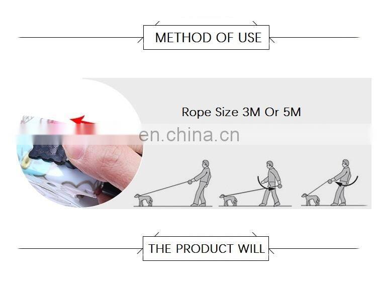 Wholesale More Design Adjustable Slip Luxury Nylon Rope Custom Print Logo Pet Retractable Dog Leash For Dog