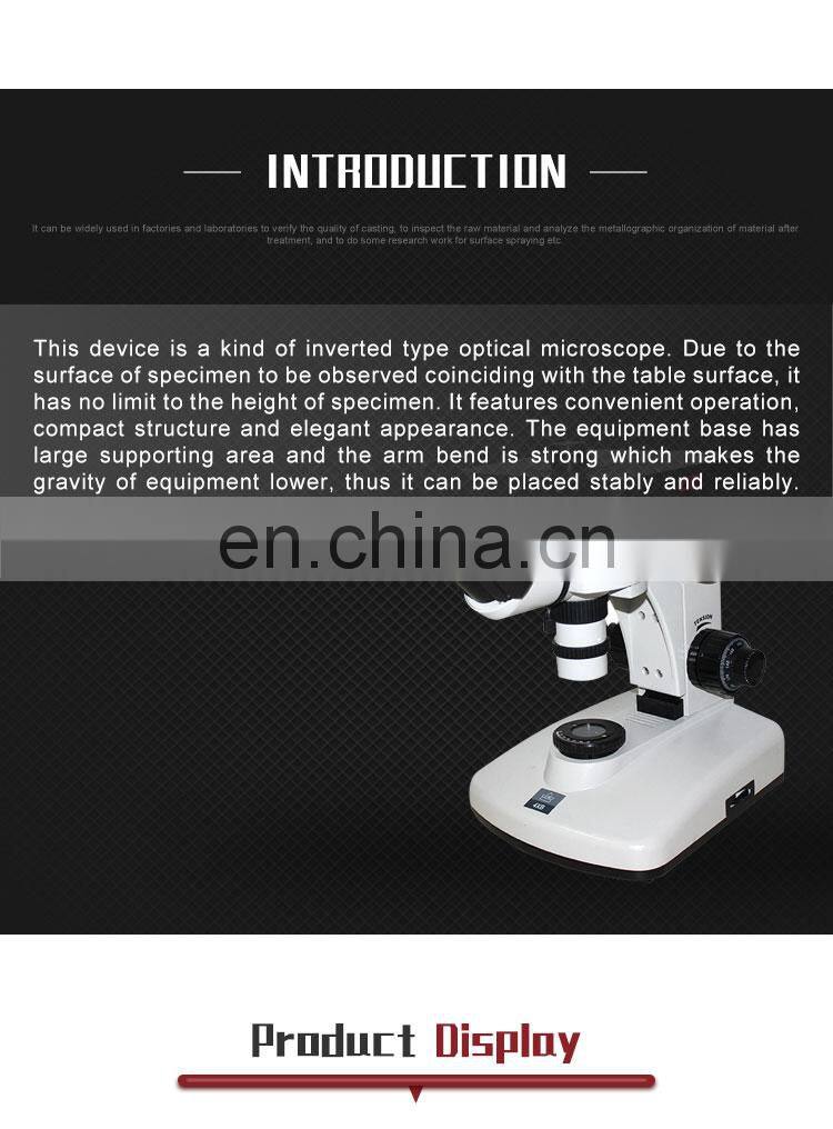 4XCE Inverted Trinocular Drawtube Metallurgical Microscope With Analysis Software