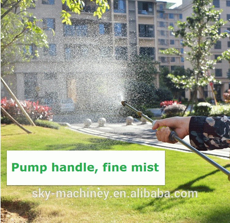stainless steel hand pump water gun sprayer high pressure for agriculture