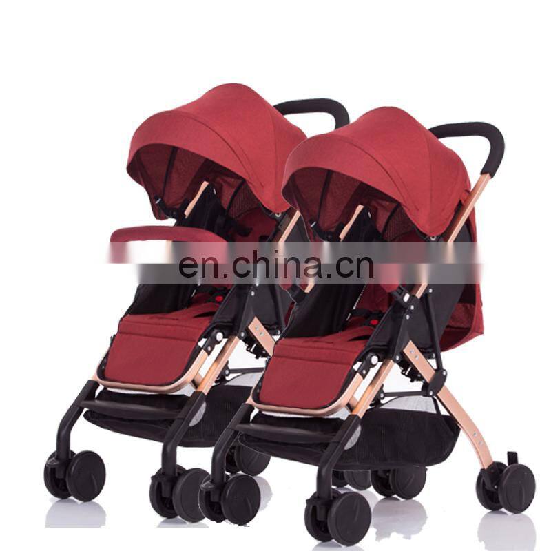 Twin baby stroller 3 in 1 China manufacture