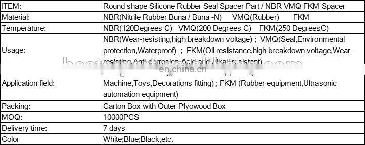 Silicone Rubber Seal Spacer