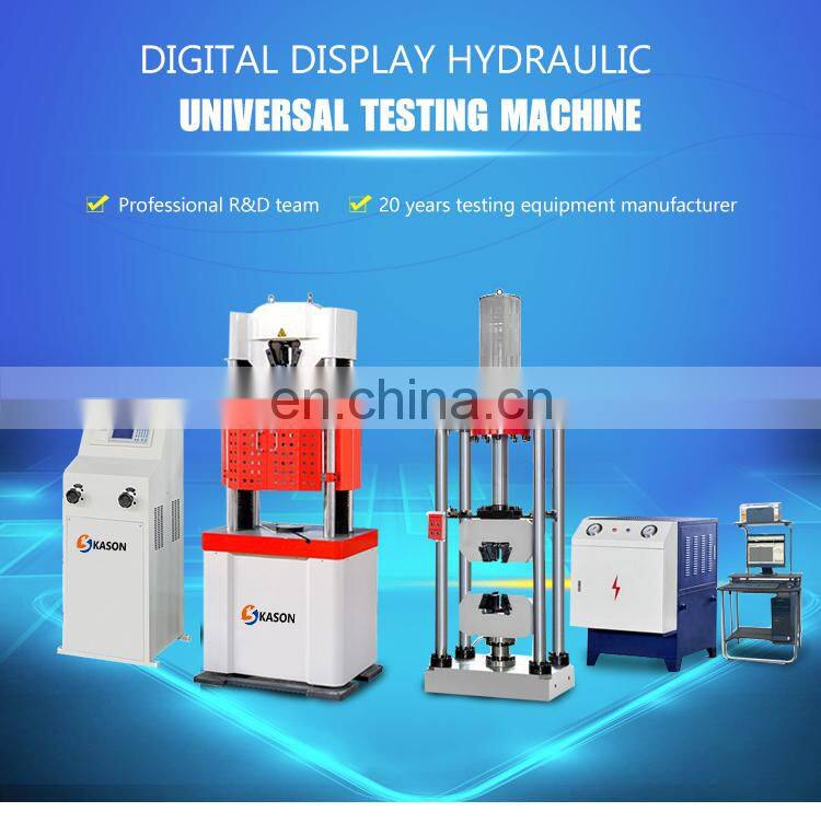 WE-600D 600KN 60 Ton Digital Display Hydraulic Universal Testing Machine