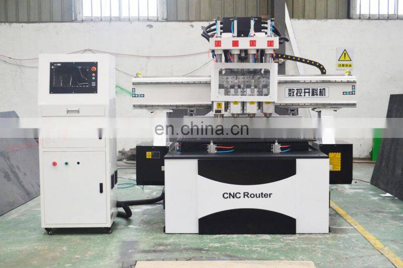 Hot sale Chinese 4 heads 3d woodworking CNC cutting machine 1325