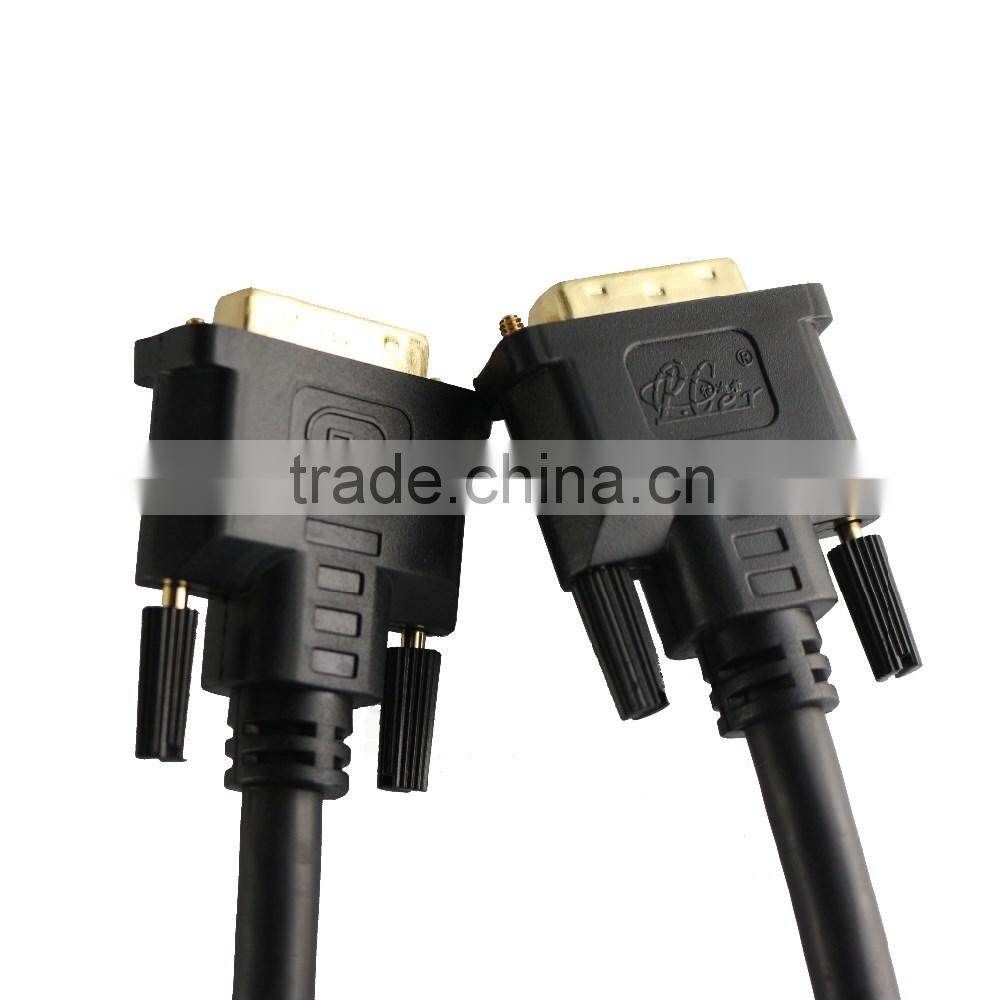 80M NYLON BRAIDED 24+1PIN M TO M DVI-D CABLE WITH USB ADN CHIP SET