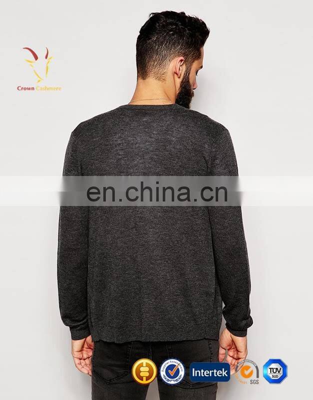 Mens fashion cashmere cardigan sweater without buttons