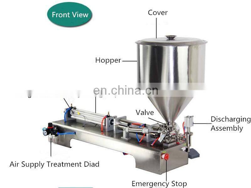 50-1000ml Single Head Cream Shampoo Filling Machine with Mixer