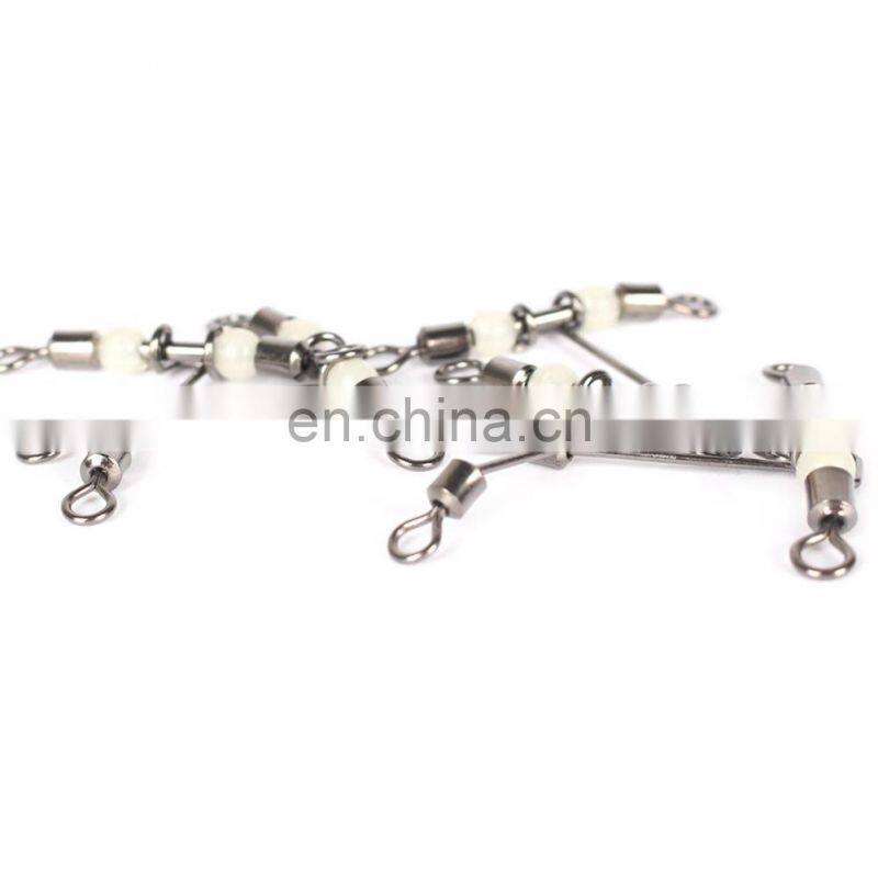 Wholesale Luminous Rolling Stainless Steel Joint Swivel Fishing