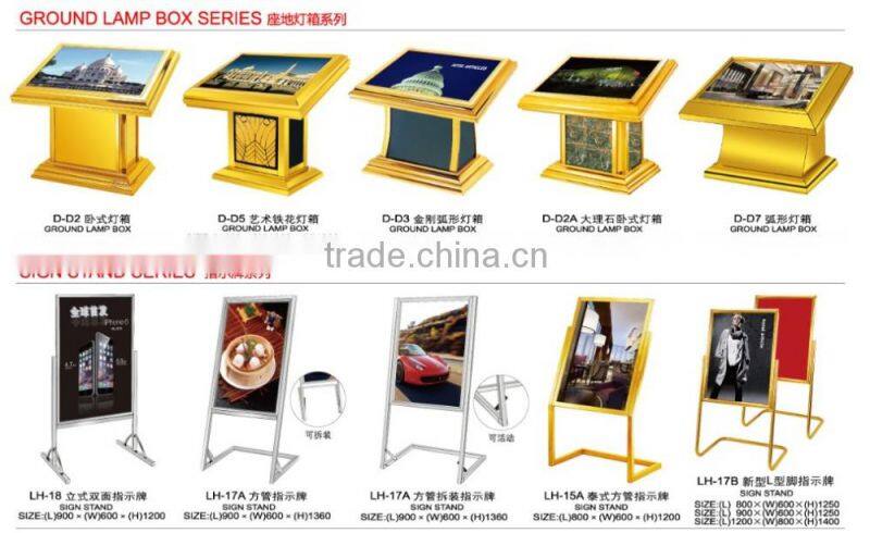 LED display stand signStainless steels floor stand/Light Emitting Diode pop board_advertising stand signs