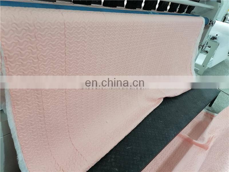 UT3000S ultrasonic fabric embroidery quilt quilting sewing machine with cross cutter