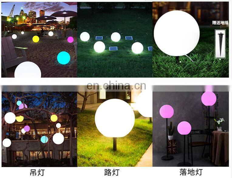 New LED effect disco light/Big cordless floating led illuminated swimming pool ball light rechargeable led hanging ball