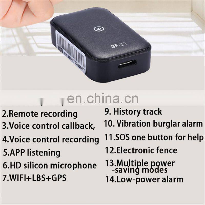 GF21 Wireless tracker for the elderly and children vehicle anti-theft remote GPS pet locator
