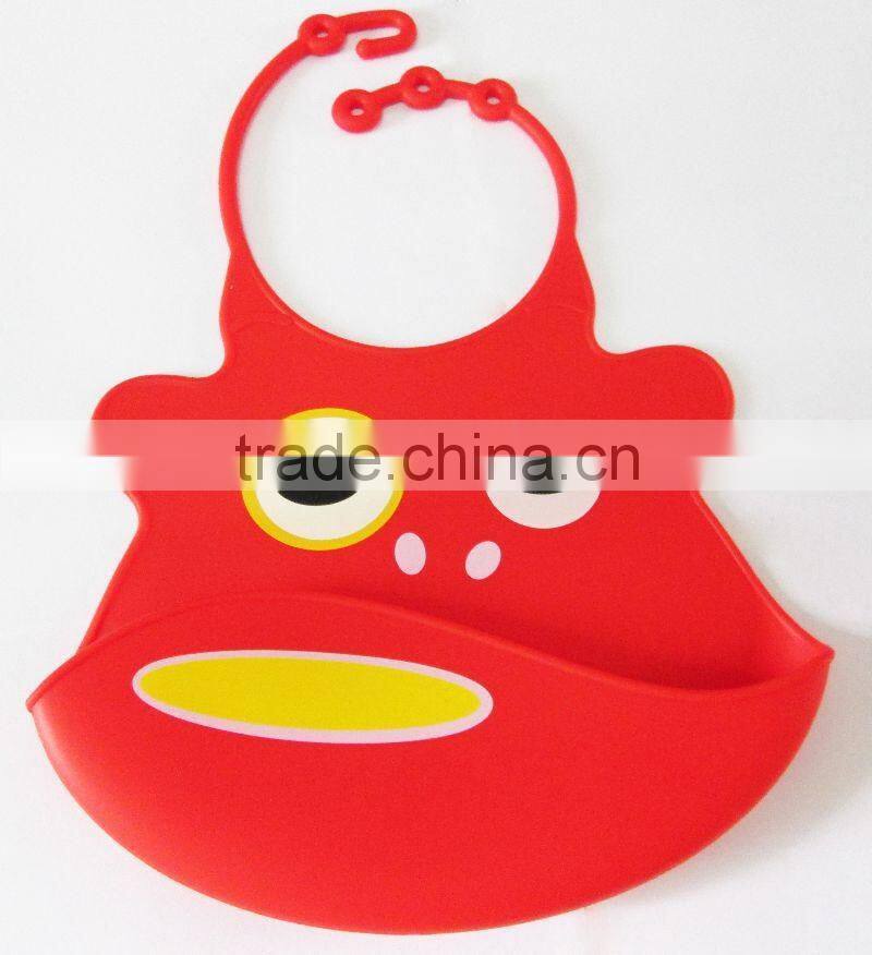 Cute Animal printed plain white baby bibs wholesale