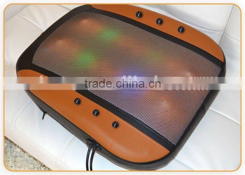 Kneading rolling back massager with infrared