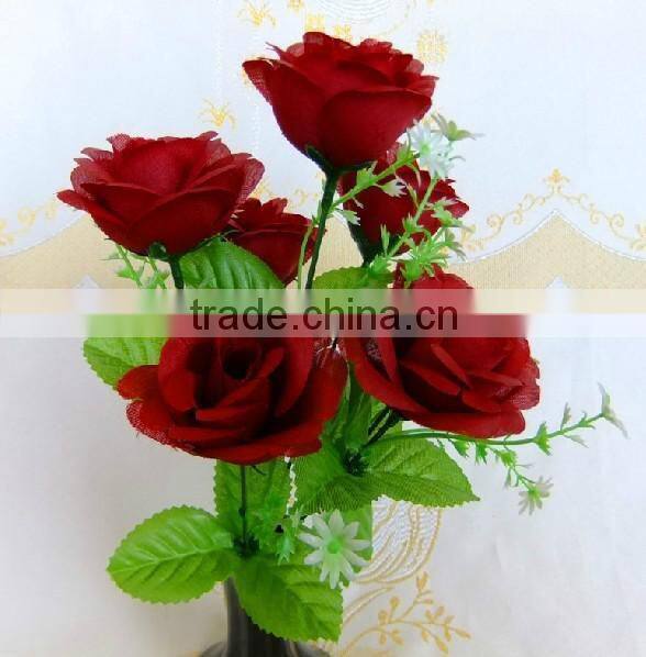 LS-007 artificial flower used for decoration(rose,peony,narcissus,clove)