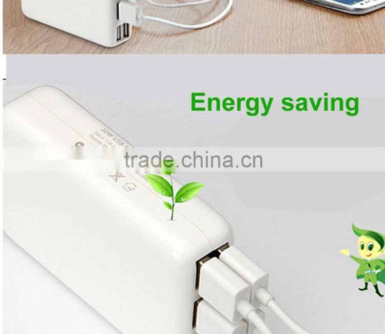 2016 New Factory price Multi-Function 5V 6A output wall USB charger 6 ports USB charger EU/US/UK plug available