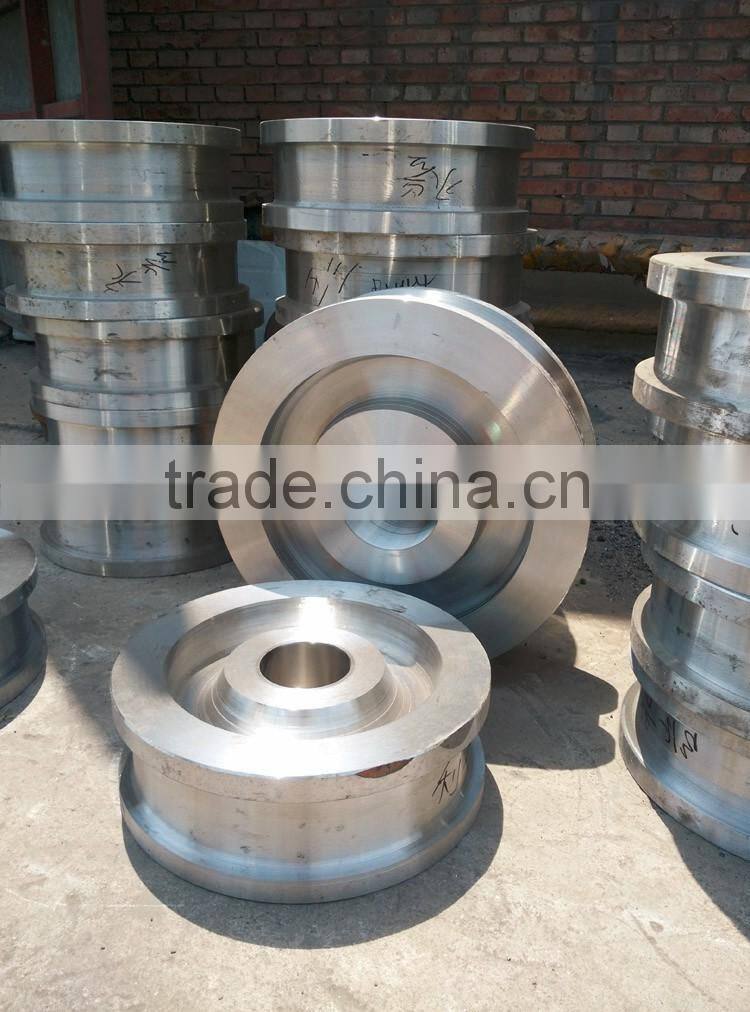 Hot metal Ladle molten steel transfer car wheel for steel mill,non-ferrous metal factory