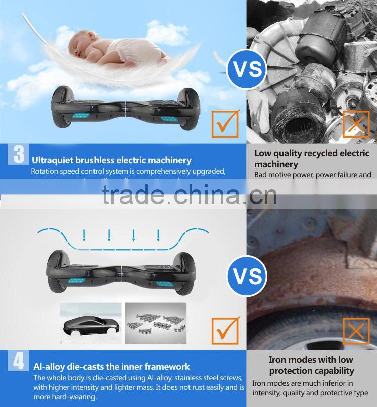 Top quality two wheel electric scooter self balancing electric board with wheels