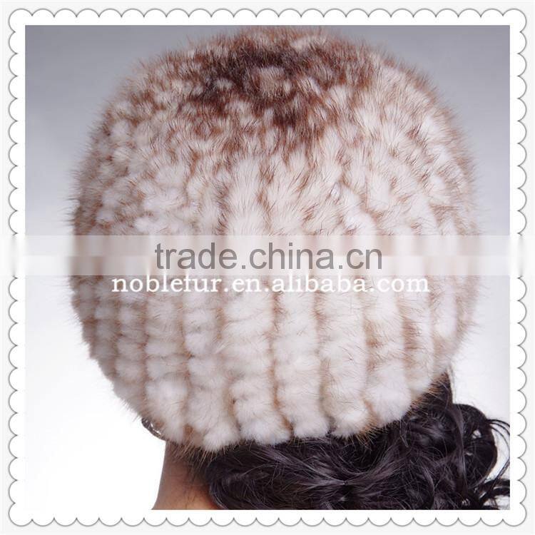 latest design autumn stylish Hat famous designer real mink fur hat