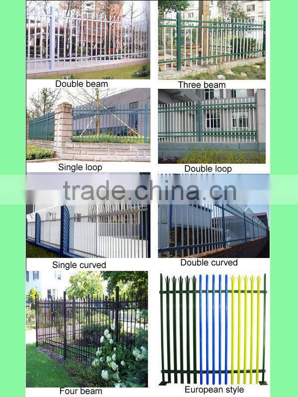 Commercial properties pressed spear top tubular fence for Australia market