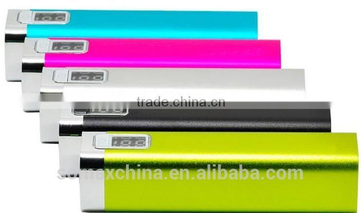 2600 lipstick digital display power bank