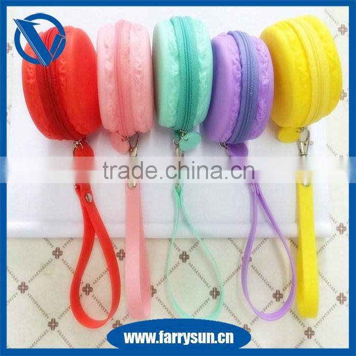 Customized Design Eco-friendly Silicone Mini Wallet With Zipper