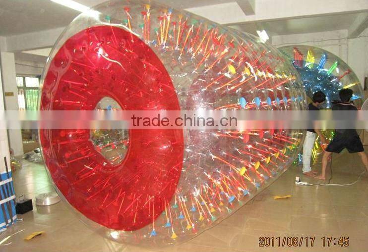 funny cheap air sealed inflatable roller ball price for export