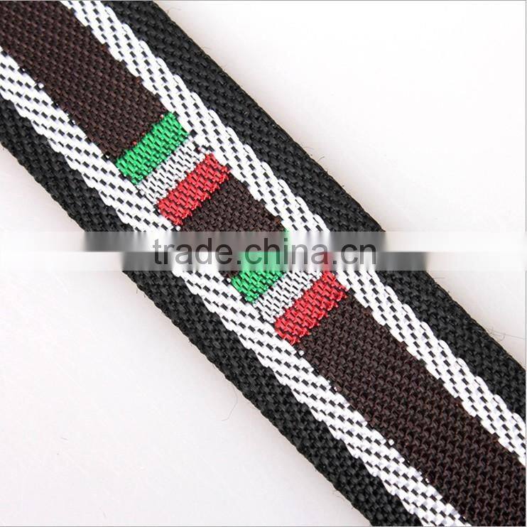 Webbing Custom Wholesale,2.5cm,Polyester Color Strap Jacquard Webbing,Luggage Apparel Accessories Webbing