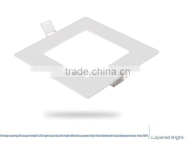 Cheap shenzhen led panel downlight 6w 120*120 square led panel ceiling light