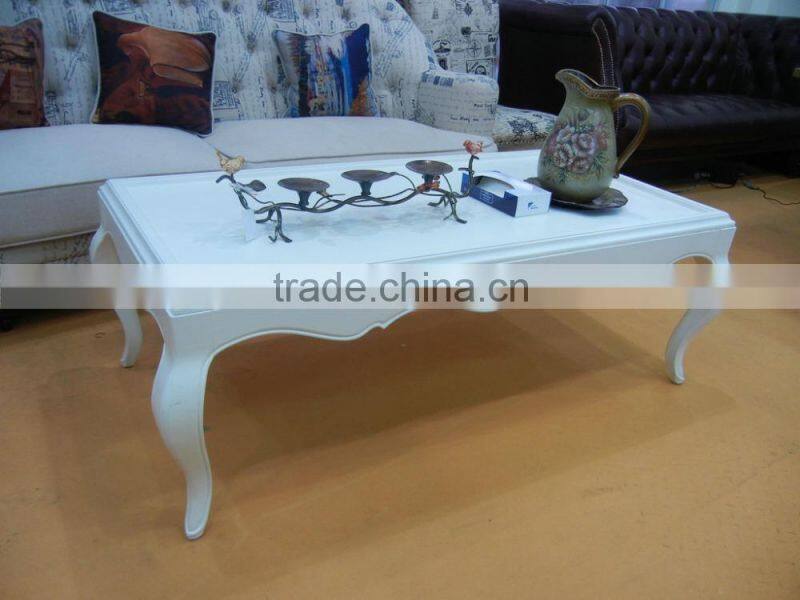 Antique Solid Wood Hand Carved Coffee Table