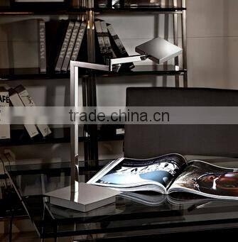 switch brushed nickel finished office lamp