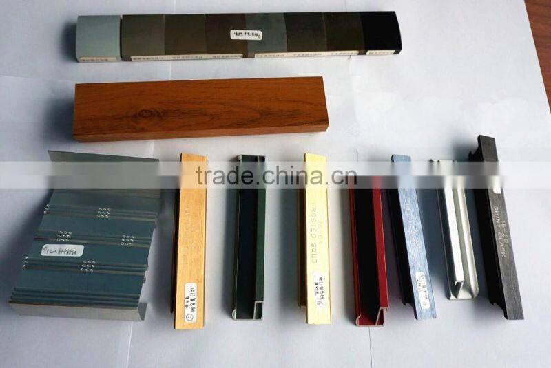 Anodized aluminum profile for building materials