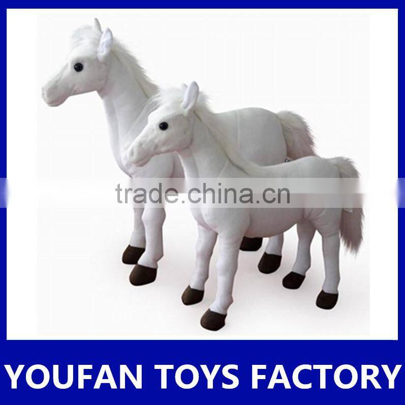 toy factory soft stuffed black horse