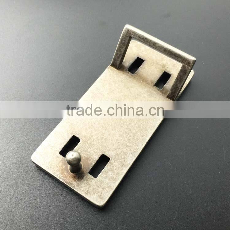 Belt buckle blank in antique brass