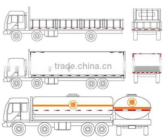 reflective vehicle warning sticker