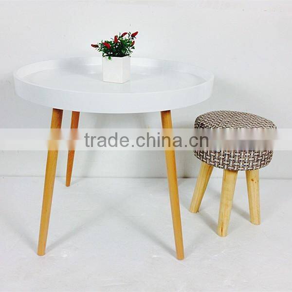 living room Europe style furniture design folding round wooden table