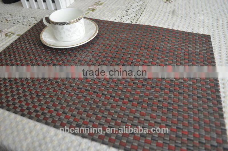 wholesale plastic placemats/cheap placemats/woven pvc placemats for restaurants