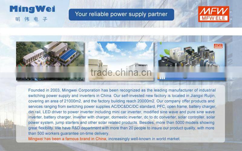original Mingwei brand single output type 100 watt 220V 24v dc power supply with waterproof IP67 level ce rohs approval