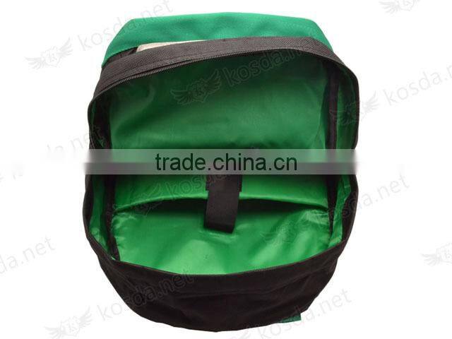 2016 New Cheap Classic Green and Black Belt Harness Canvas Racing Backpack Laptop Bag,Shoulder Car Backpack Bag
