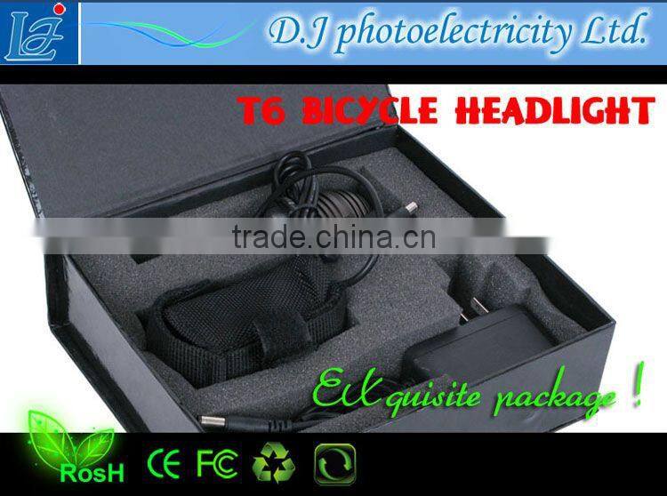 sunny headlights LED T6 Bicycle headlight rechargeable brightness