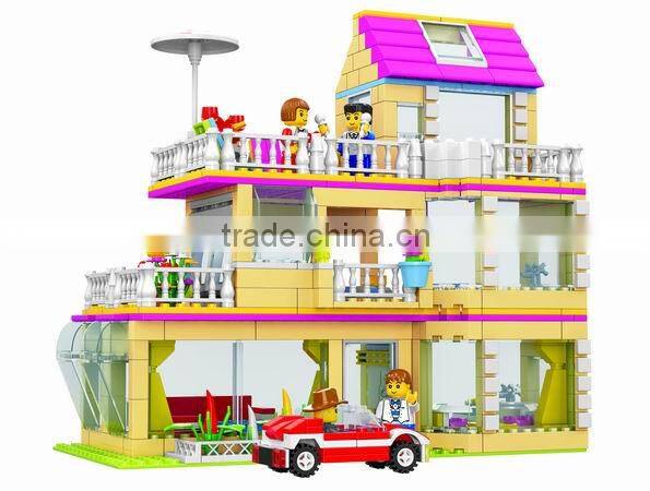 Modern Princess Series Girls house Building Blocks