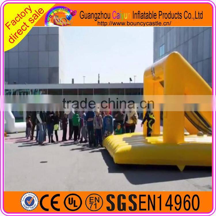 High quality yellow inflatable basketball shooting game