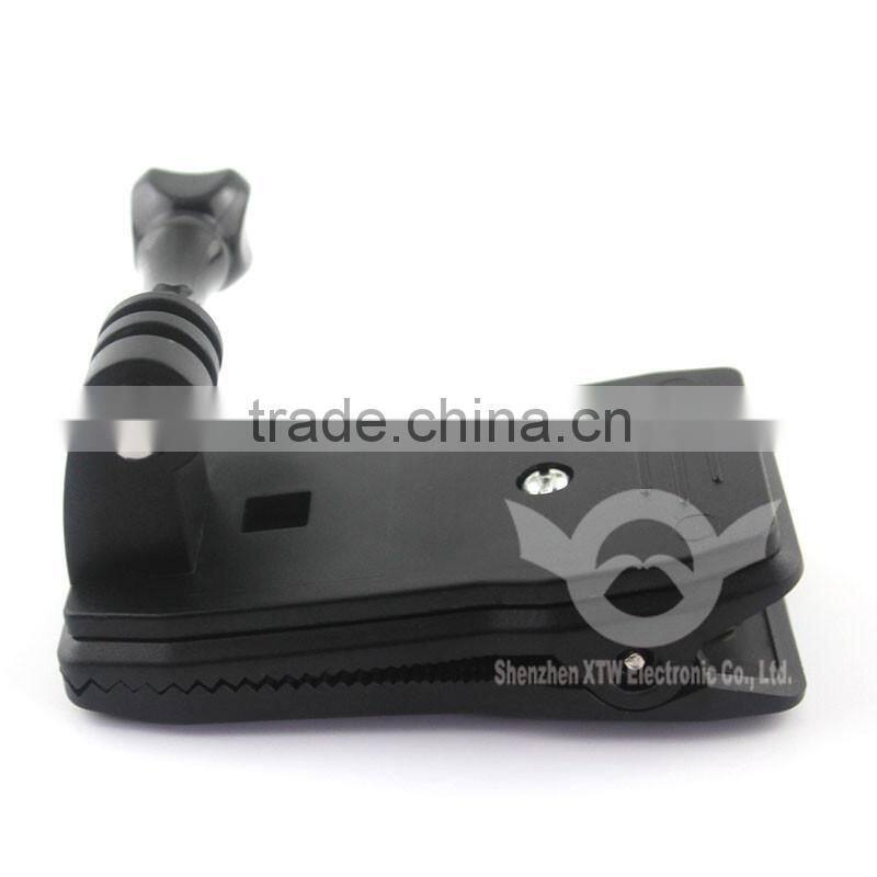 Go pro accessories 360-degree Rotation Clip & Screw for GoPro Hero 3+/3/2/1, Black.