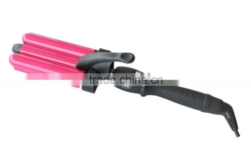 hot selling triple heater wave hair curler