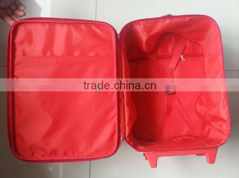 doll style trolley bag for kids travel suitcase