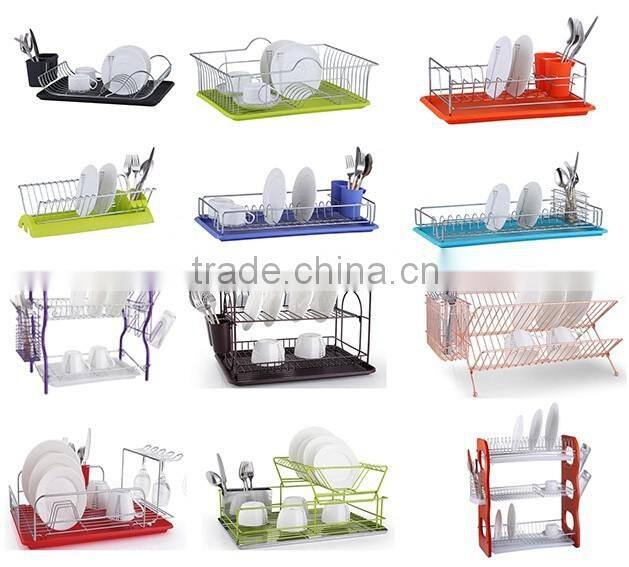 China best 2 tiers kitchen sink dish rack & drainer