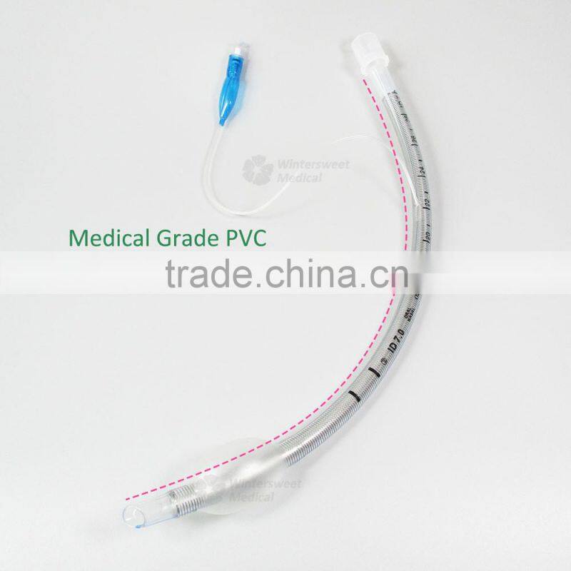 CE standard cuffed reinforced disposable endotracheal tube