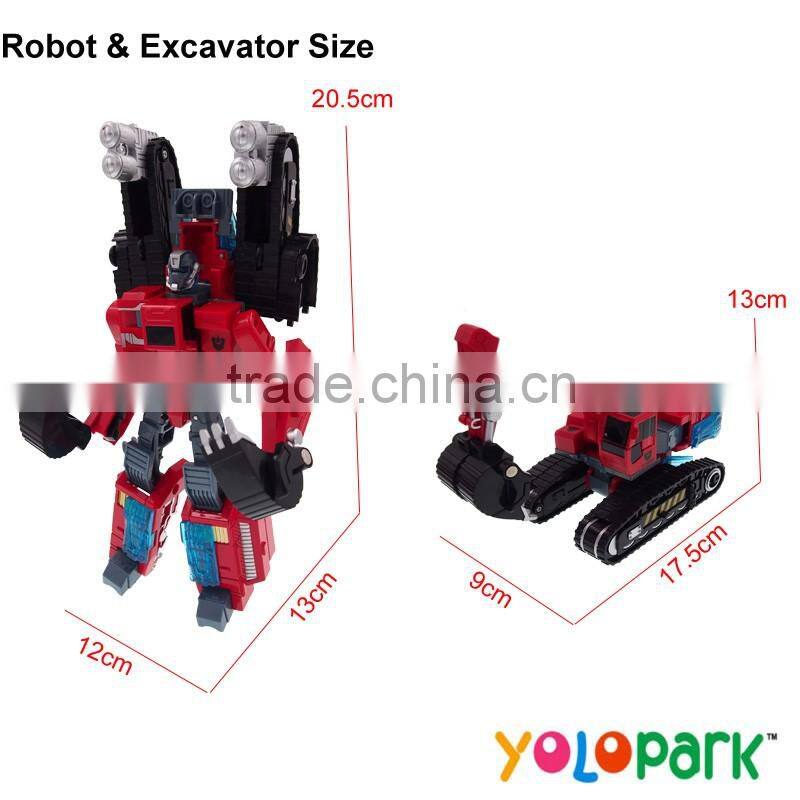 Metal Five In One Deformation Robot Excavator
