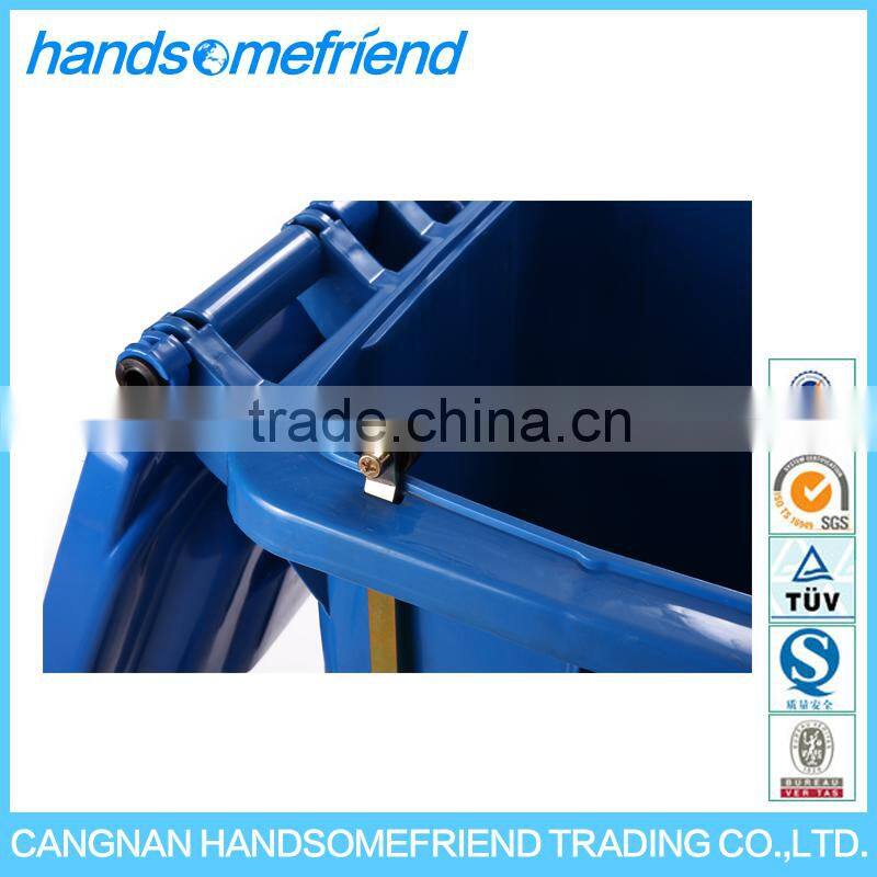 240 liter Outdoor foot pedal trash can,Mobile garbage can,with wheels dustbin