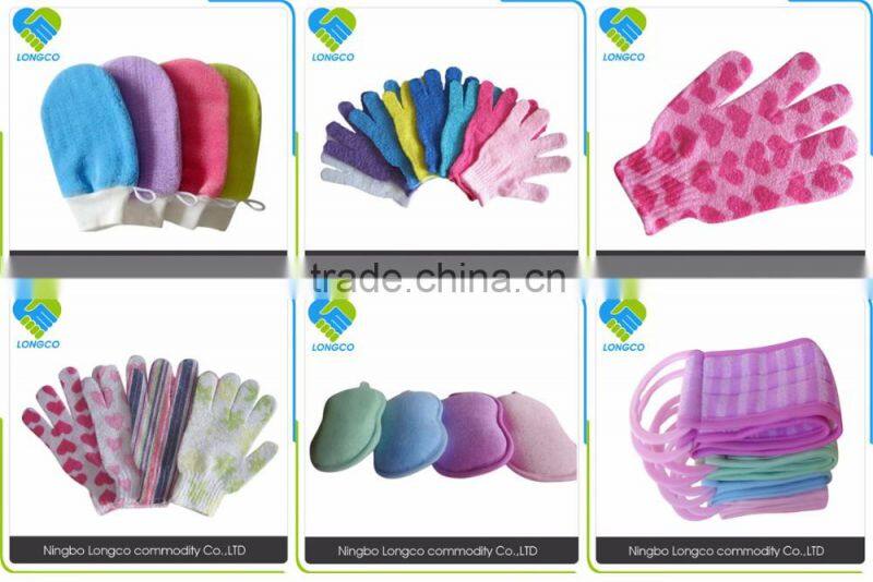 Factrory price printed bath glove