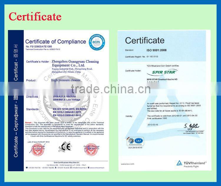 gasoline engine high pressure drain cleaner 50-800mm drain pipe cleaning machine